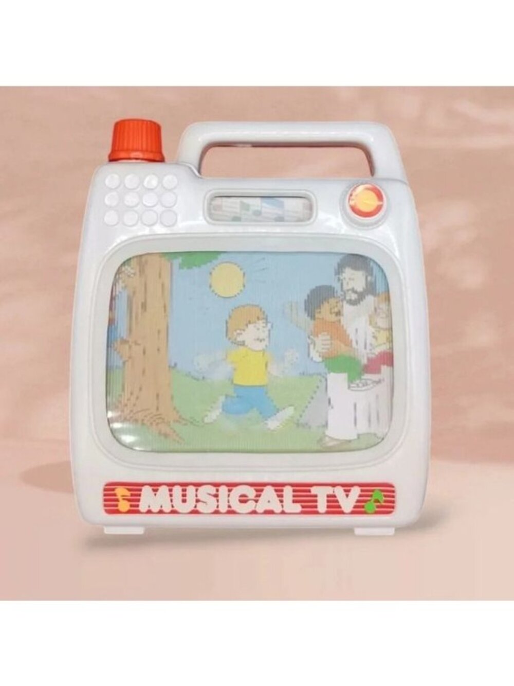 Rainfall Toys Vintage Musical TV Christian Bible Scene Jesus Animated Toy